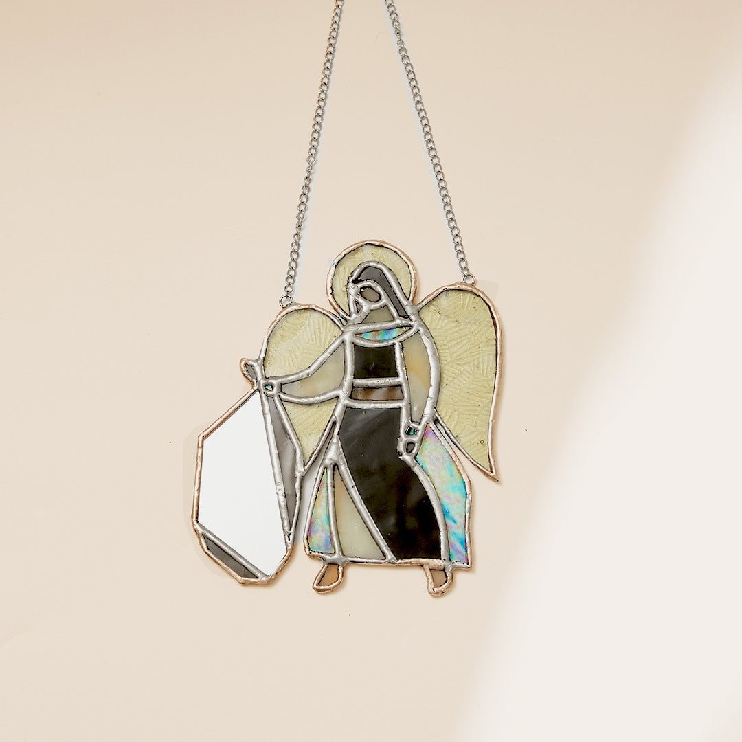 Fete - Angel & Stone Stained Glass Suncatcher