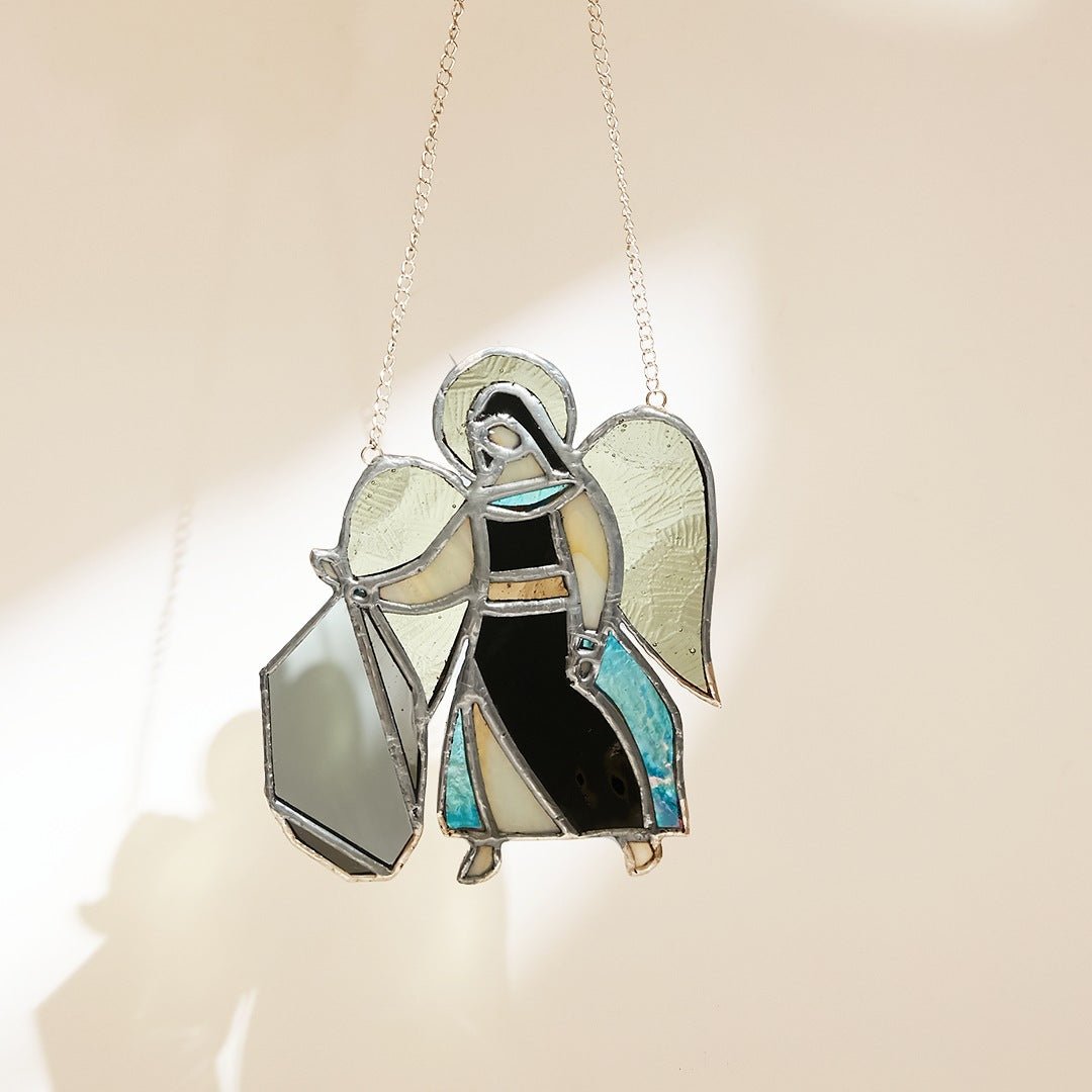 Fete - Angel & Stone Stained Glass Suncatcher