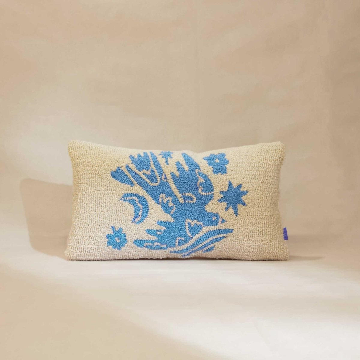 Fete - Beautiful in Its Time Hand Tufted Throw Pillow - Dove