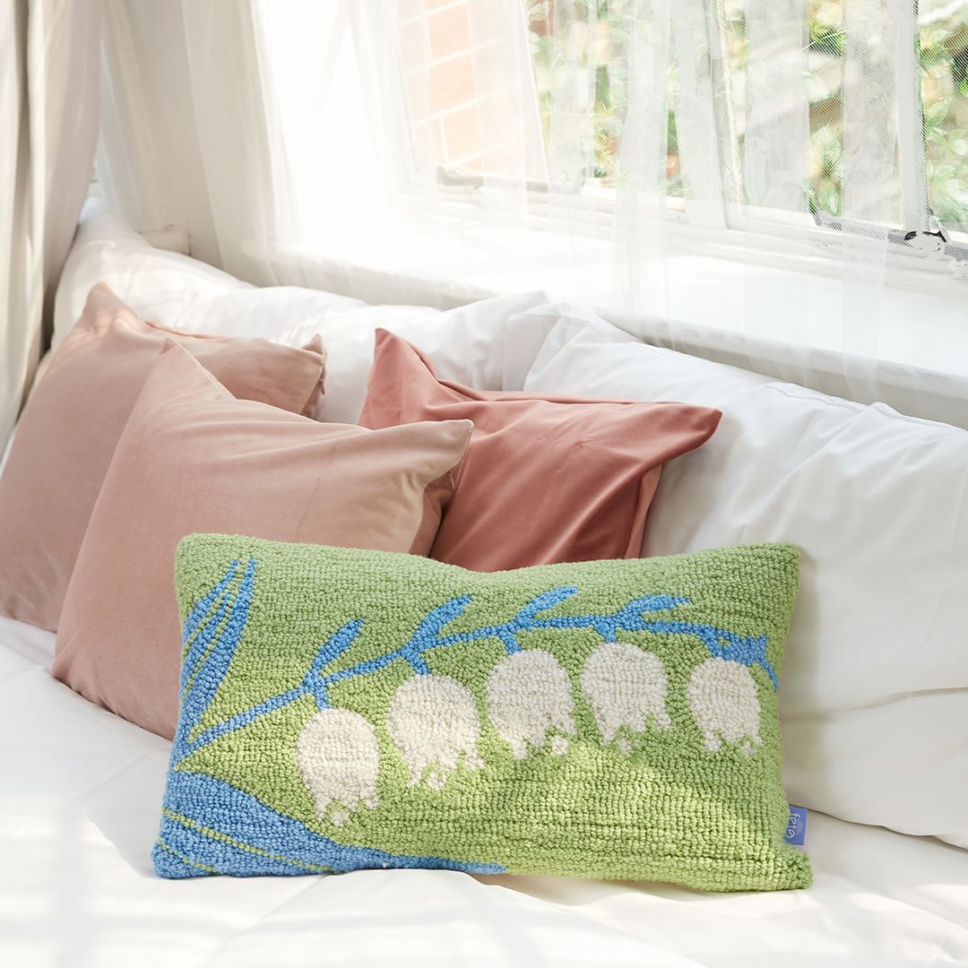 Fete - Beautiful in Its Time Hand Tufted Throw Pillow - Lily of the Valley