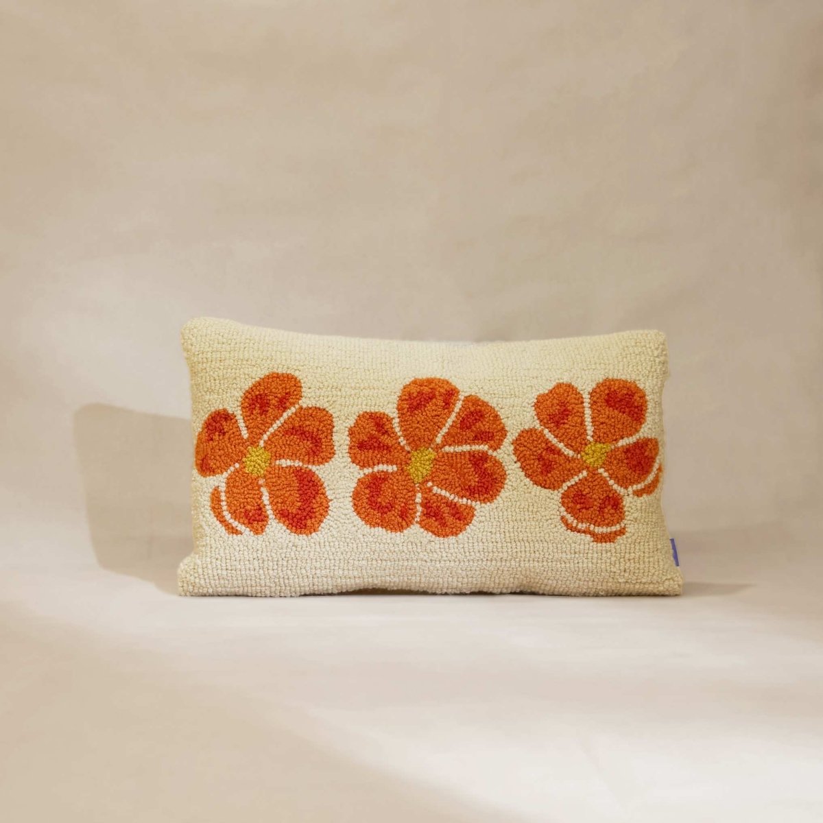 Fete - Beautiful in Its Time Hand Tufted Throw Pillow - Texas Yellow Star