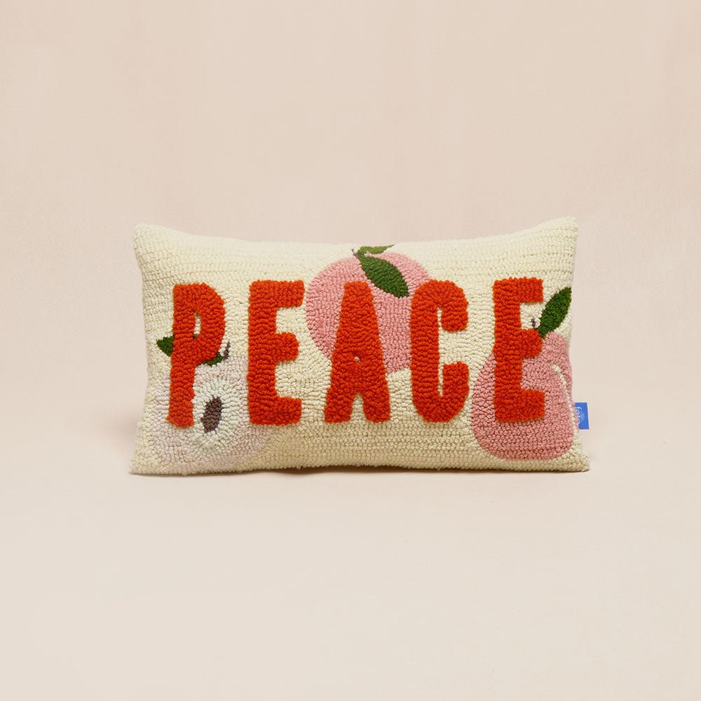 Fete - Fete Fruit of the Spirit, Hand Tufted Throw Pillow - Peace, Ephesians 4:3, Christian Gift