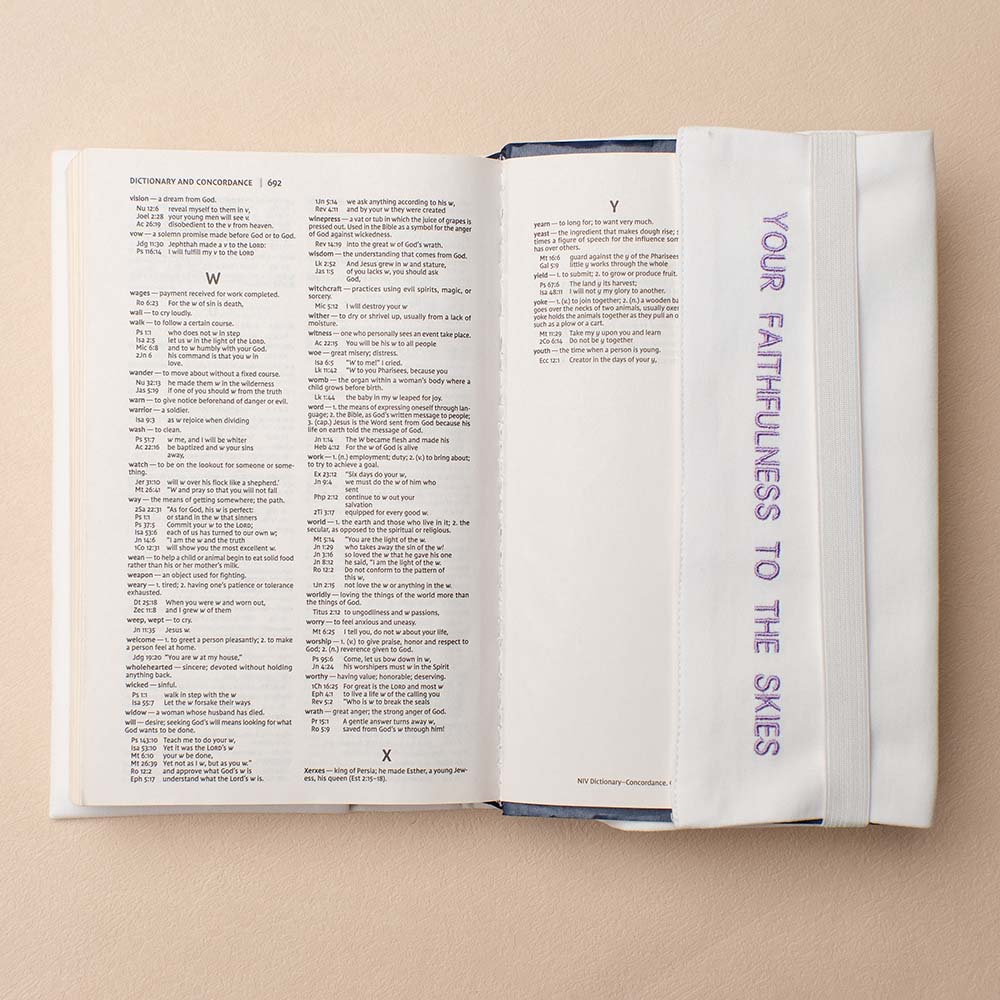 Fete - Fruit of the Spirit Embroidered Bible Cover - Faithfulness