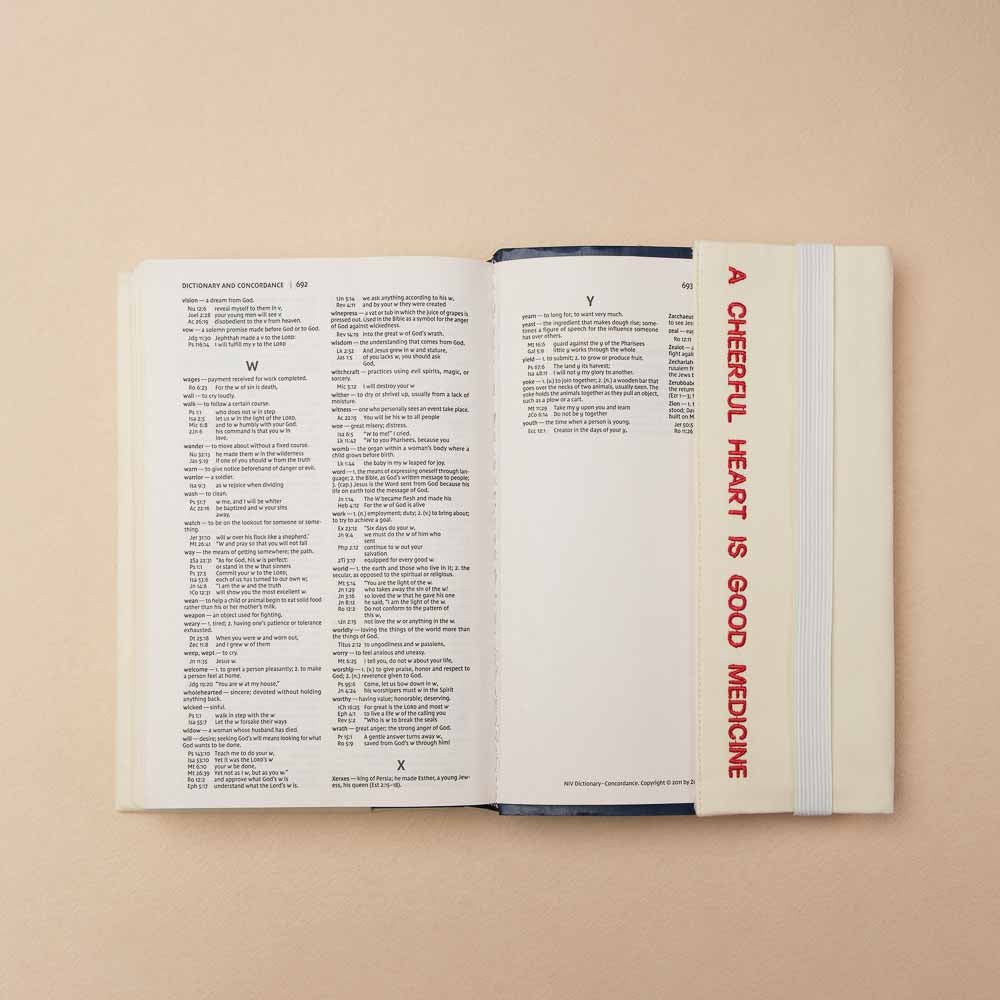 Fete - Fruit of the Spirit Embroidered Bible Cover - Joy