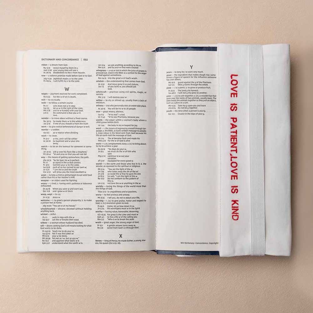 Fete - Fruit of the Spirit Embroidered Bible Cover - Kindness