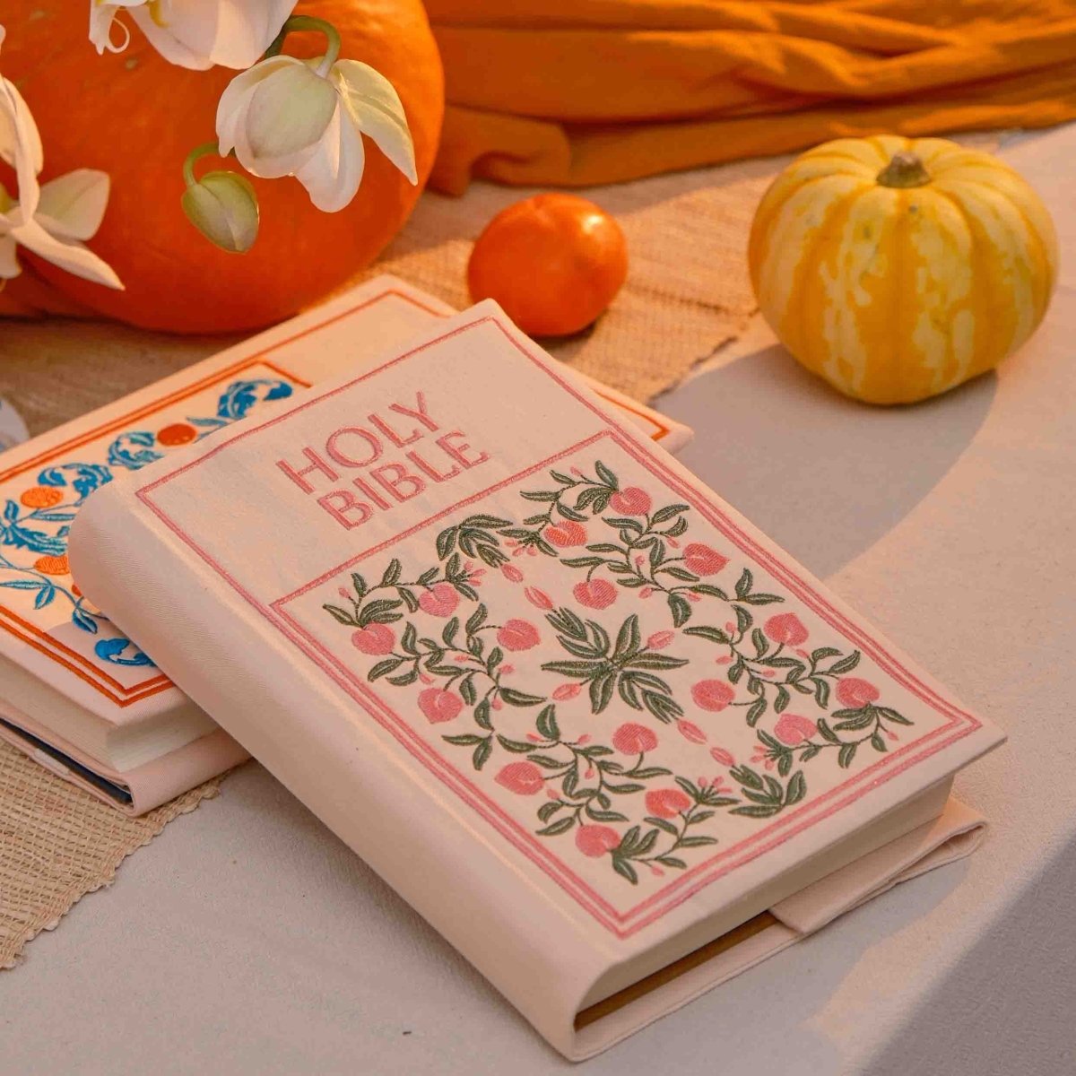 Fete - Fruit of the Spirit Embroidered Bible Cover - Peace