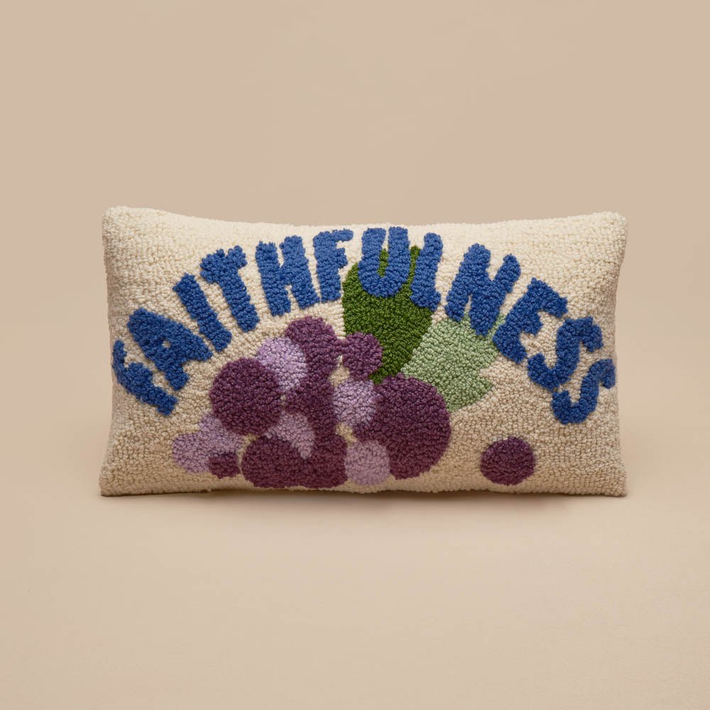 Fete - Fruit of the Spirit Hand Tufted Throw Pillow - Faithfulness