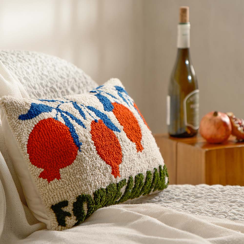 Fete - Fruit of the Spirit Hand Tufted Throw Pillow - Forbearance
