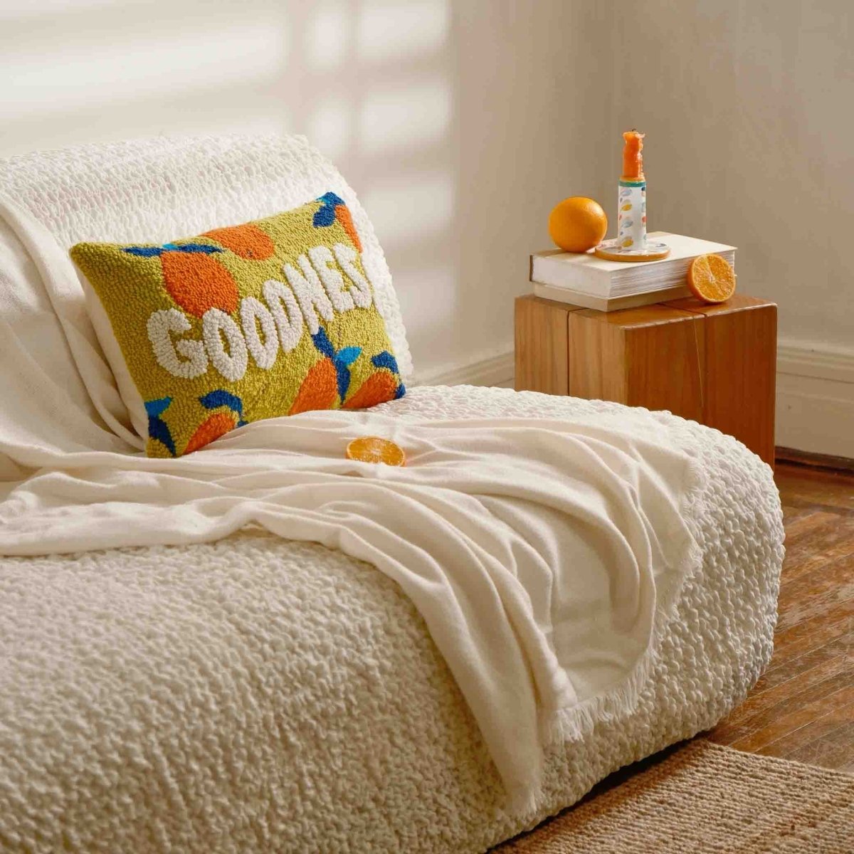 Fete - Fruit of the Spirit Hand Tufted Throw Pillow - Goodness