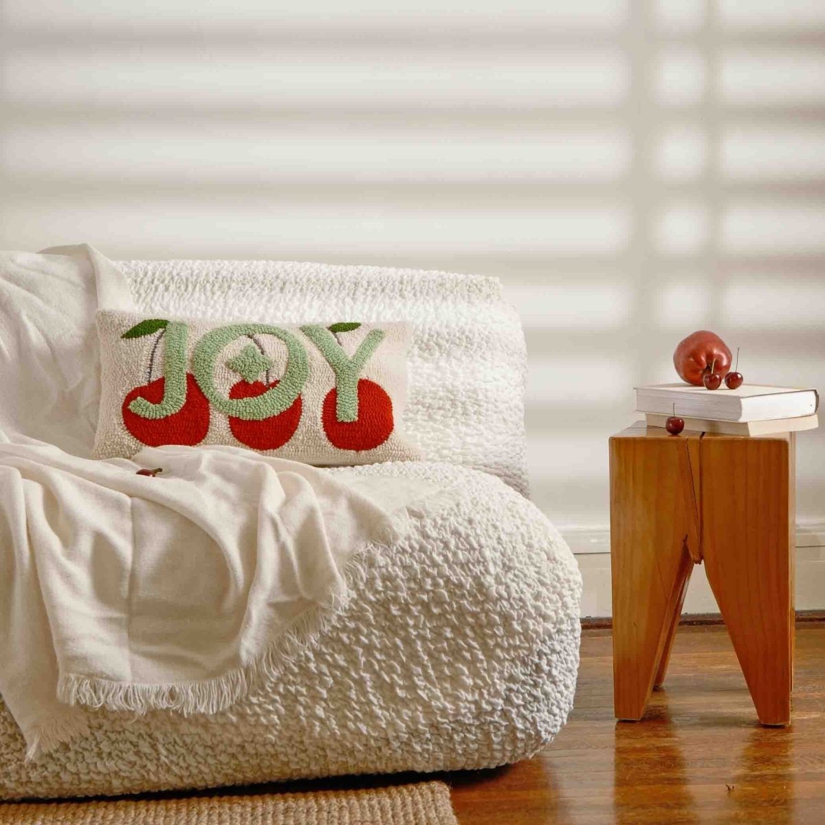 Fete - Fruit of the Spirit Hand Tufted Throw Pillow - Joy