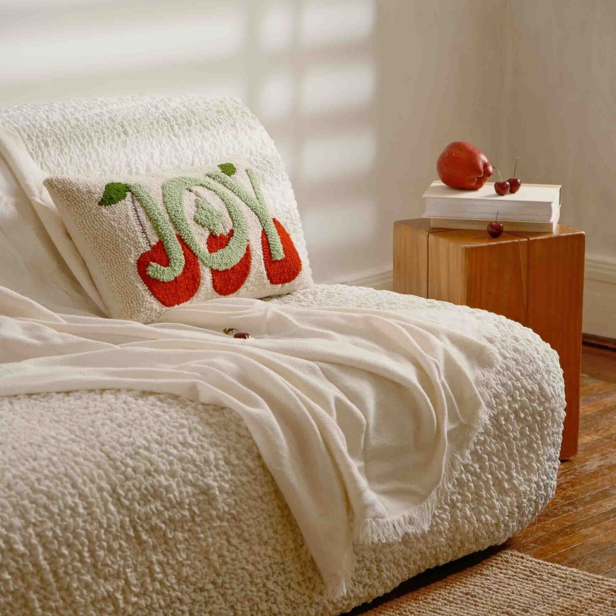 Fete - Fruit of the Spirit Hand Tufted Throw Pillow - Joy