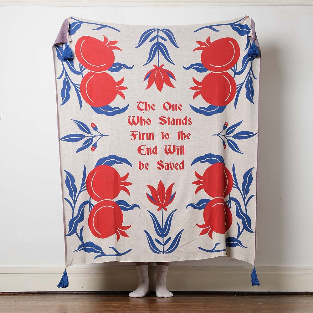 Fete - Fruit of the Spirit Knit Throw Blanket - Forbearance