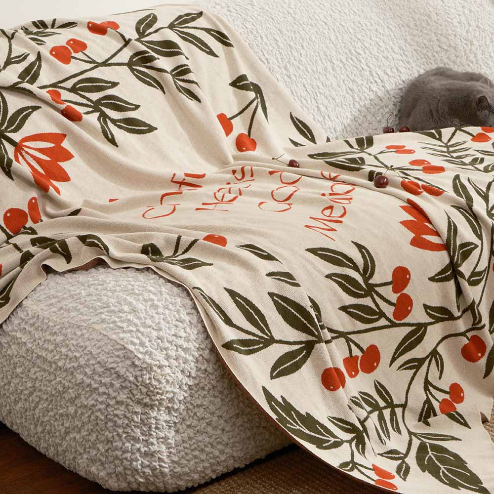 Fete - Fruit of the Spirit Knit Throw Blanket - Joy