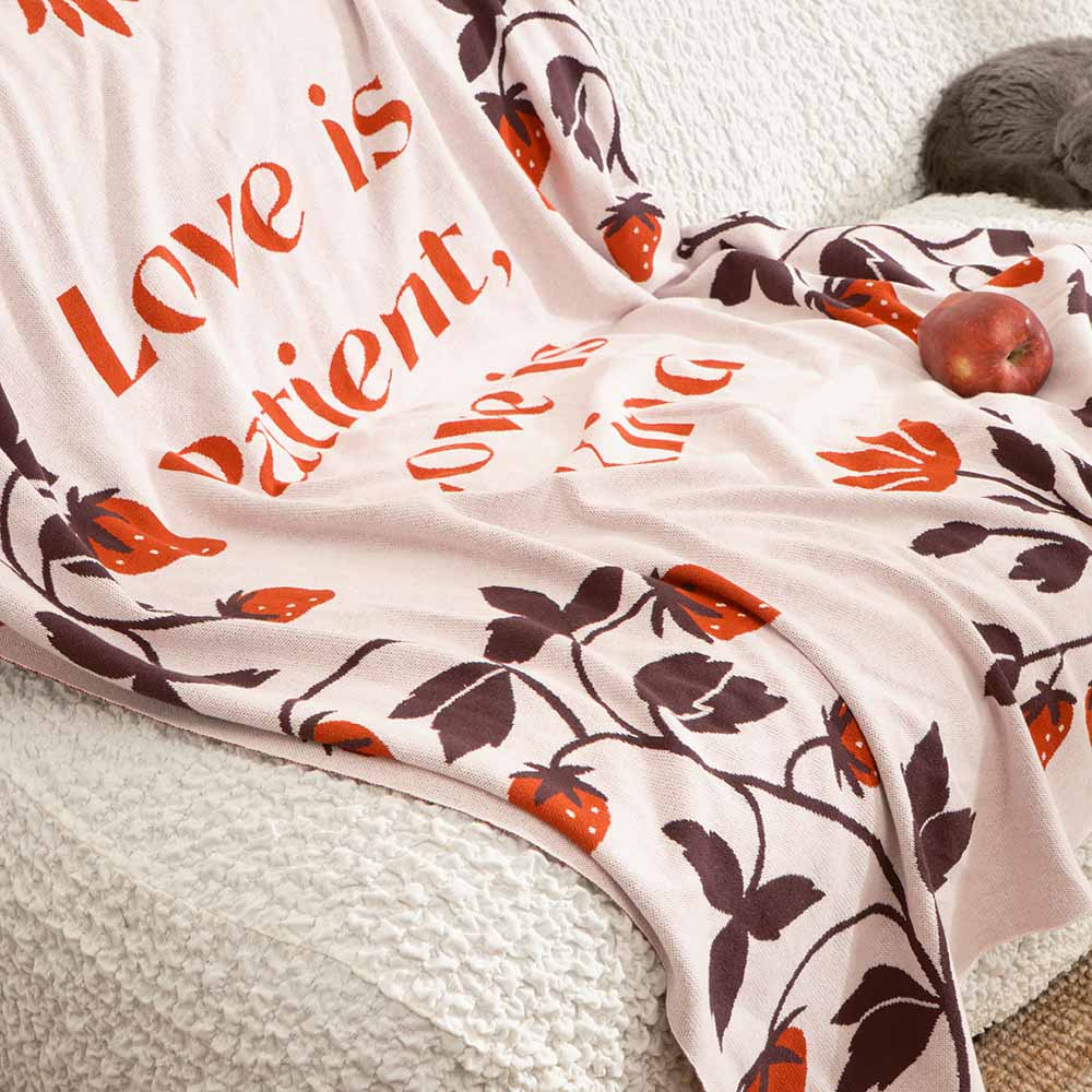 Fete - Fruit of the Spirit Knit Throw Blanket - Kindness