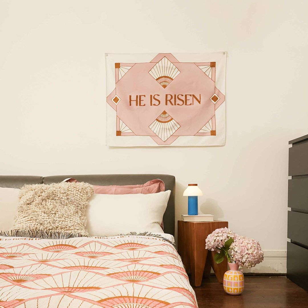 Fete - He is Risen Embroidered Tapestry
