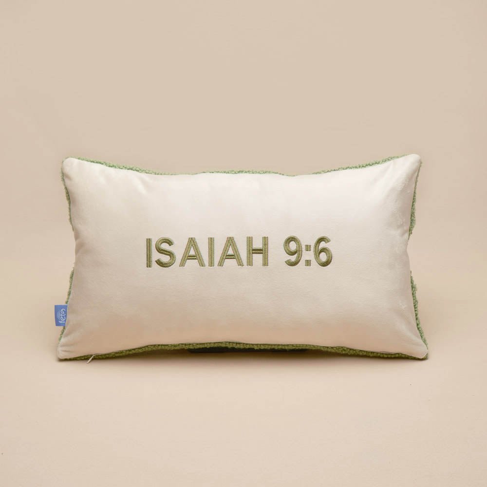 Fete - Names of Jesus Hand Tufted Throw Pillow - Prince of Peace