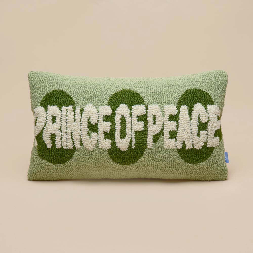 Fete - Names of Jesus Hand Tufted Throw Pillow - Prince of Peace
