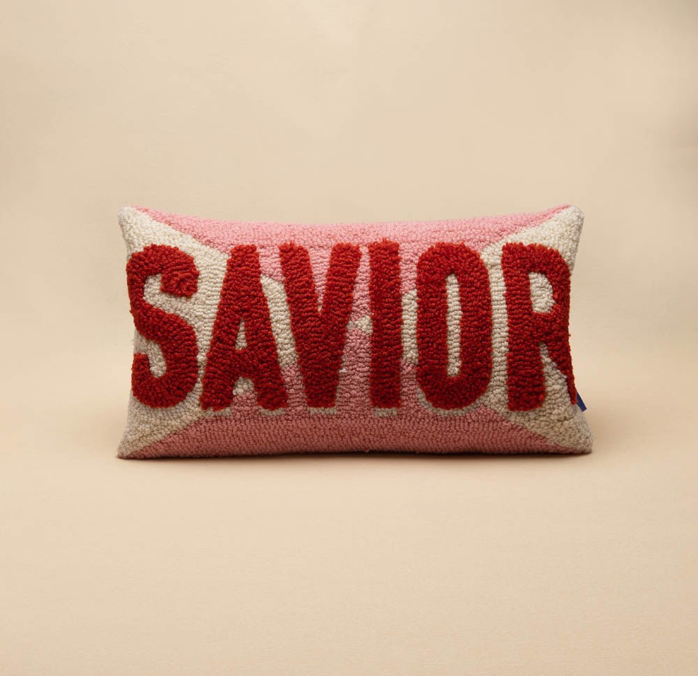 Fete - Names of Jesus Hand Tufted Throw Pillow - Savior