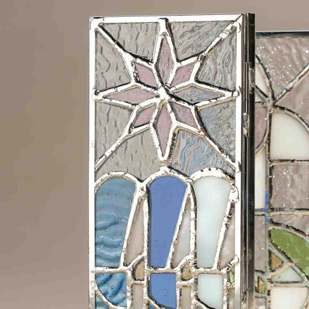 Fete - Stained Glass Nativity Scene Triptych