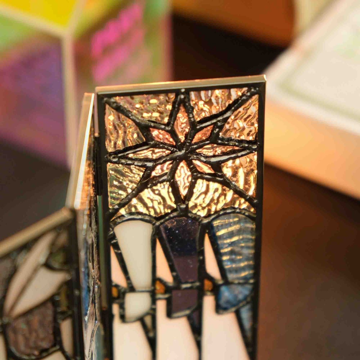 Fete - Stained Glass Nativity Scene Triptych