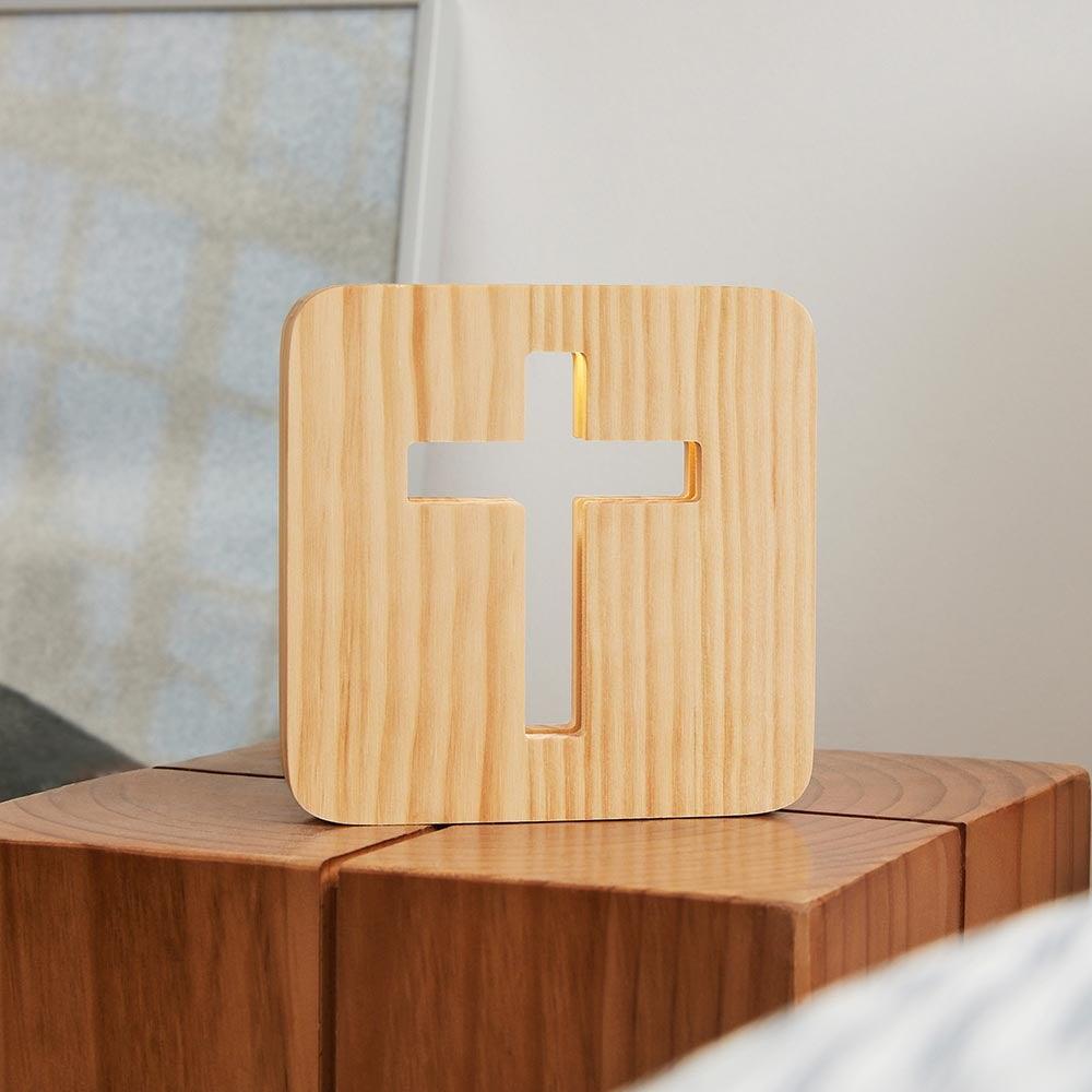 Fete - Wooden Cross Light