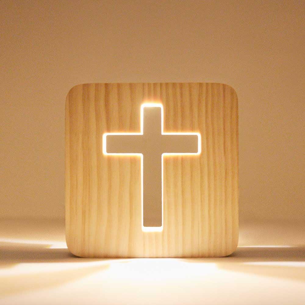 Fete - Wooden Cross Light