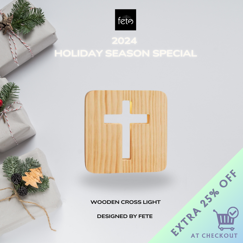 Wooden Cross Light