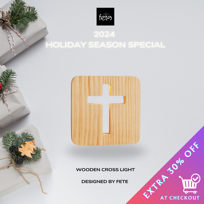 Wooden Cross Light