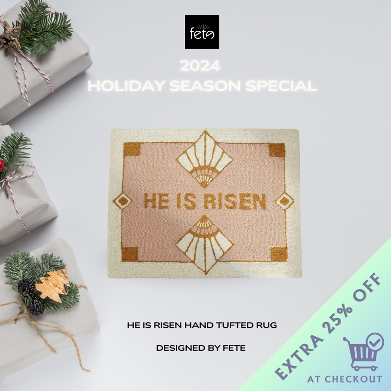 He is Risen Hand Tufted Rug