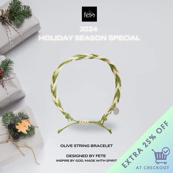 Olive String Bracelet