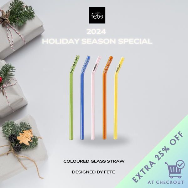 Colored Glass Straws