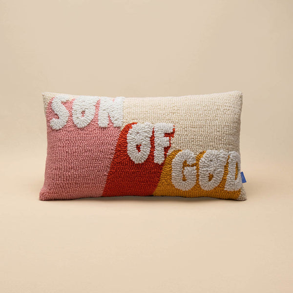 Names of Jesus Hand Tufted Throw Pillow-Son of God