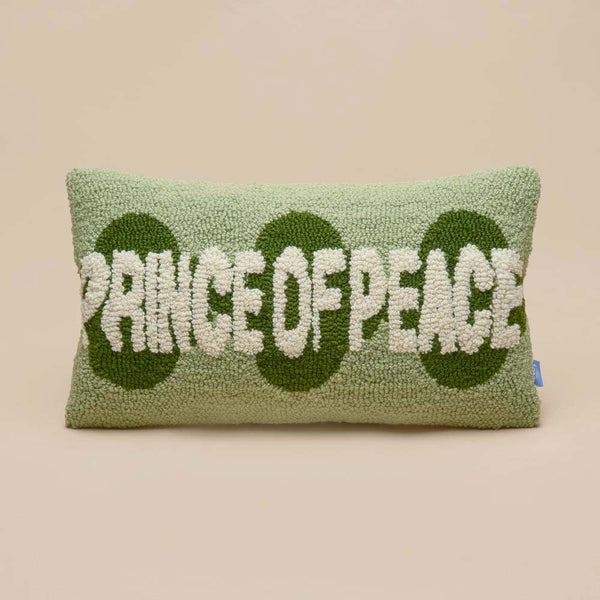 Names of Jesus Hand Tufted Throw Pillow-Prince of Peace