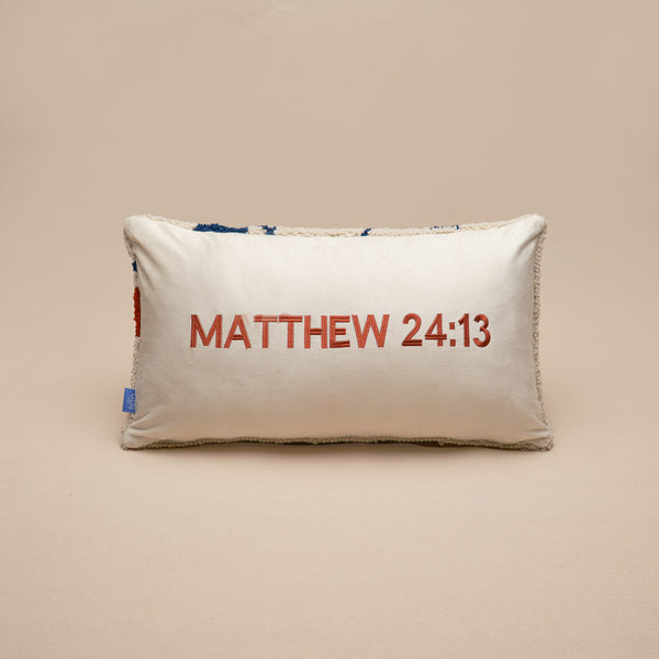 Fruit of the Spirit Hand Tufted Throw Pillow-Forbearance