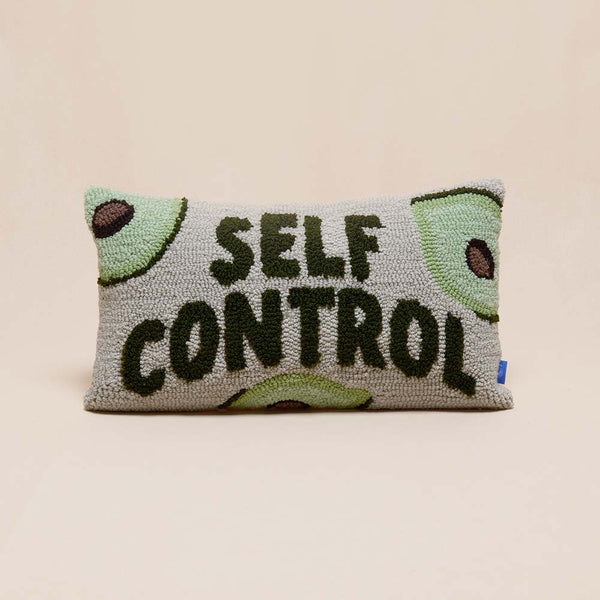 Fruit of the Spirit Hand Tufted Throw Pillow-Self Control