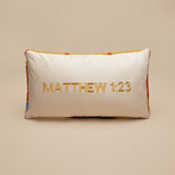 Names of Jesus Hand Tufted Throw Pillow-Immanuel