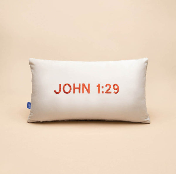 Names of Jesus Hand Tufted Throw Pillow-Lamb of God