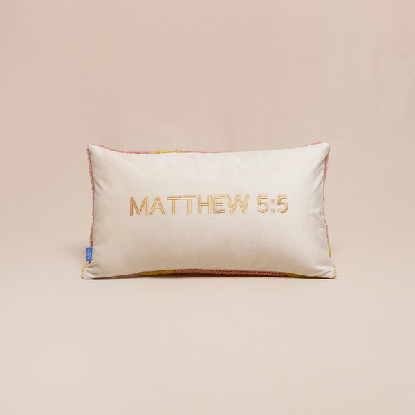 Fruit of the Spirit Hand Tufted Throw Pillow-Gentleness
