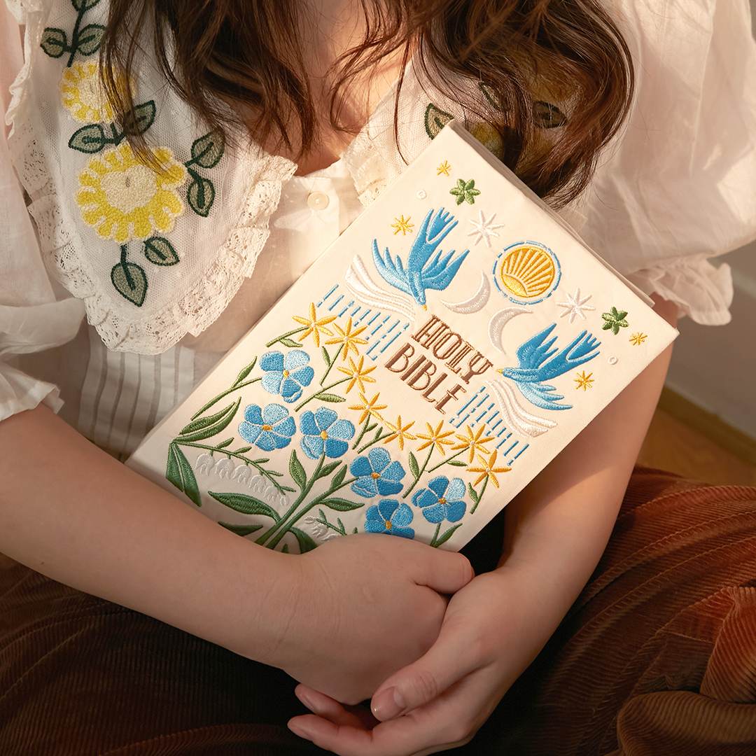 Fete - Beautiful in Its Time Embroidered Bible Cover