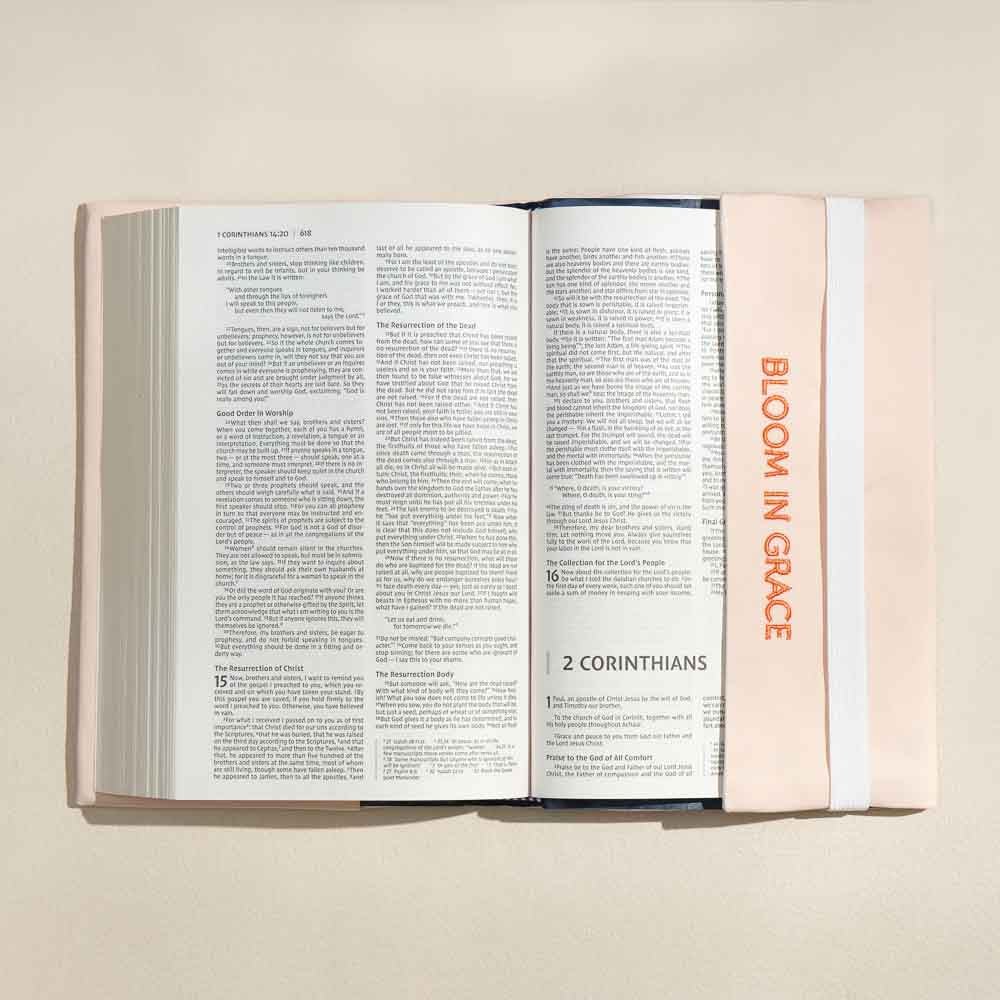 Fete - Bloom in Grace Embroidered Bible Cover