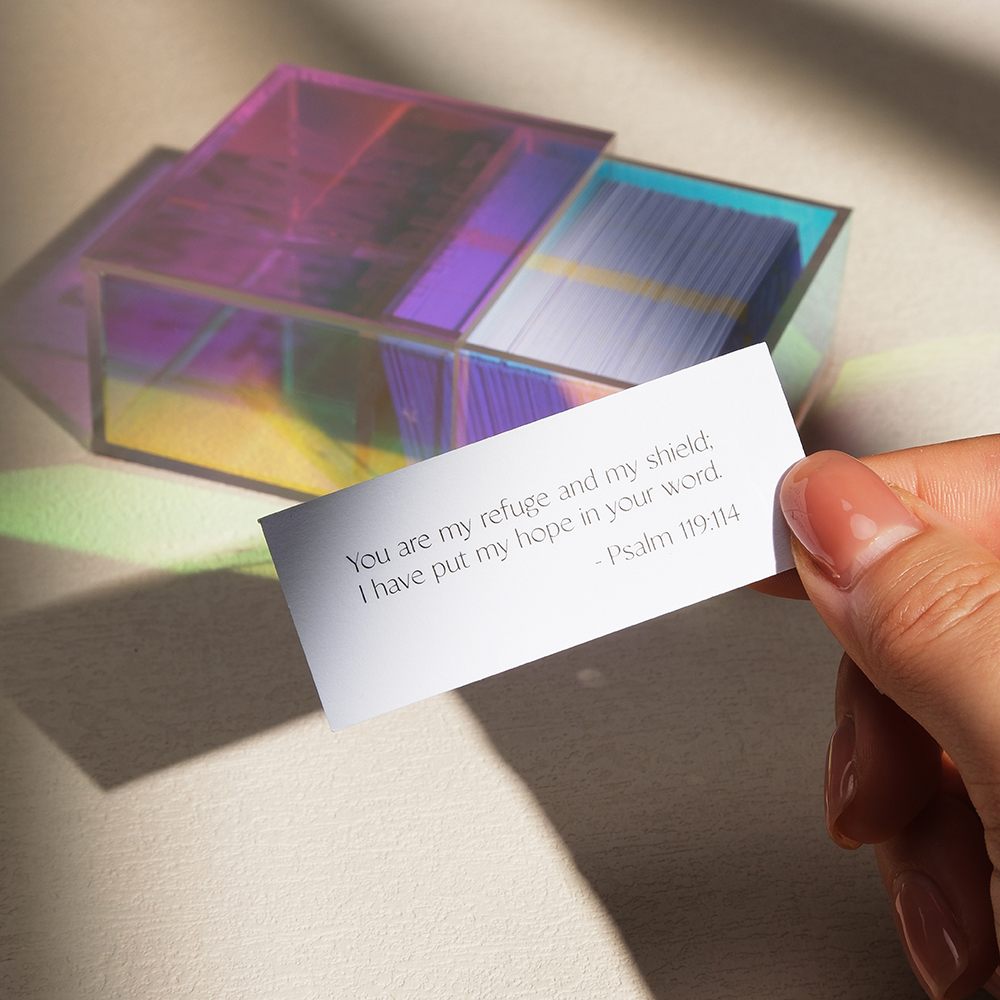 Daily Scripture Box Daily Bible Verse - Blessing Box, Christian Gift, Daily Verse Support ...