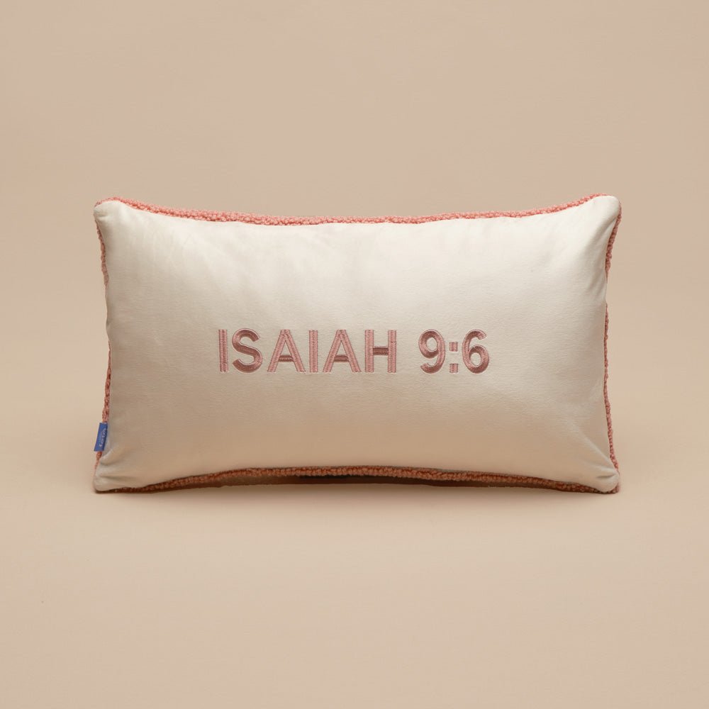 Fete - Fete Names of Jesus, Hand Tufted Throw Pillow - Wonderful, Isaiah 9:6