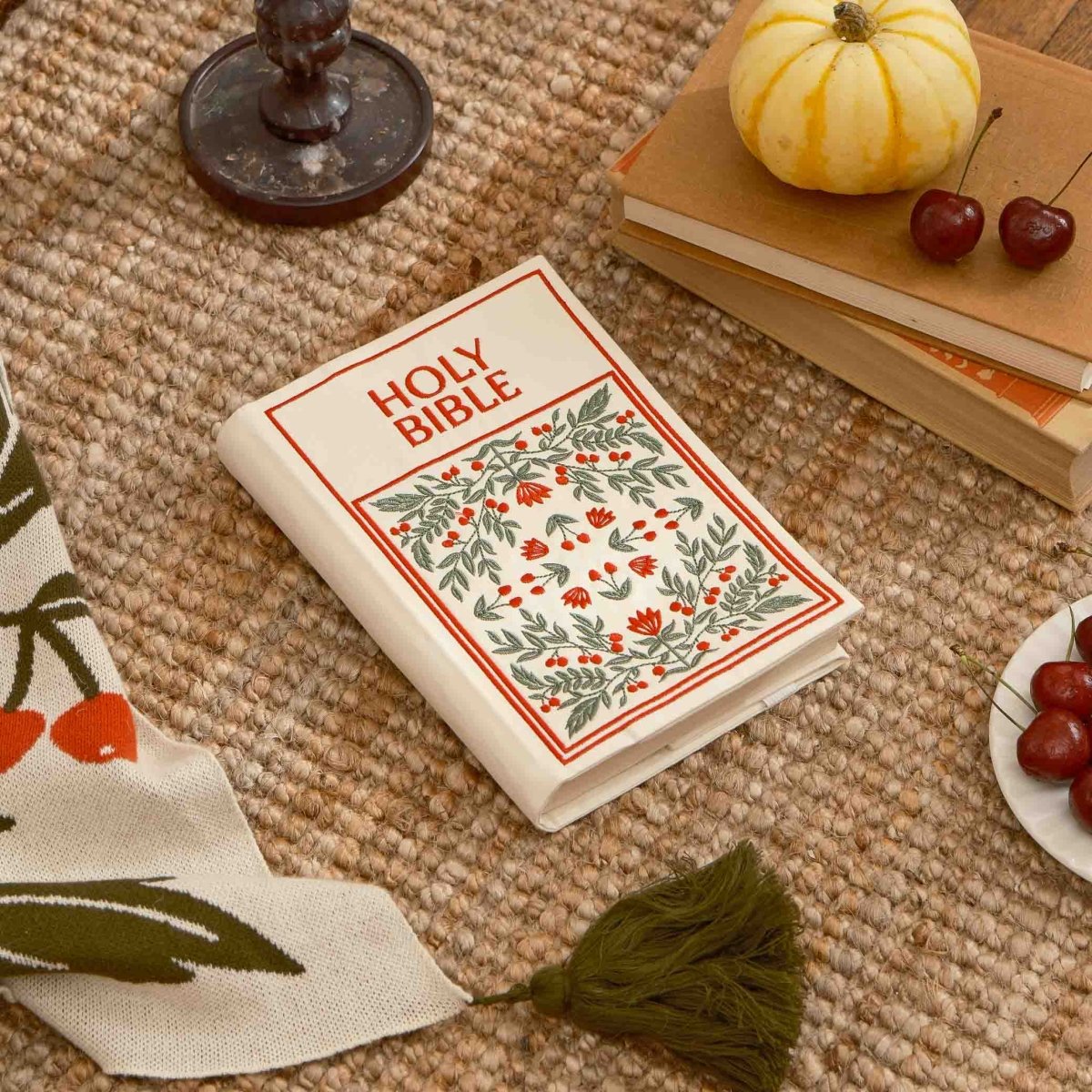 Fete - Fruit of the Spirit Embroidered Bible Cover - Joy
