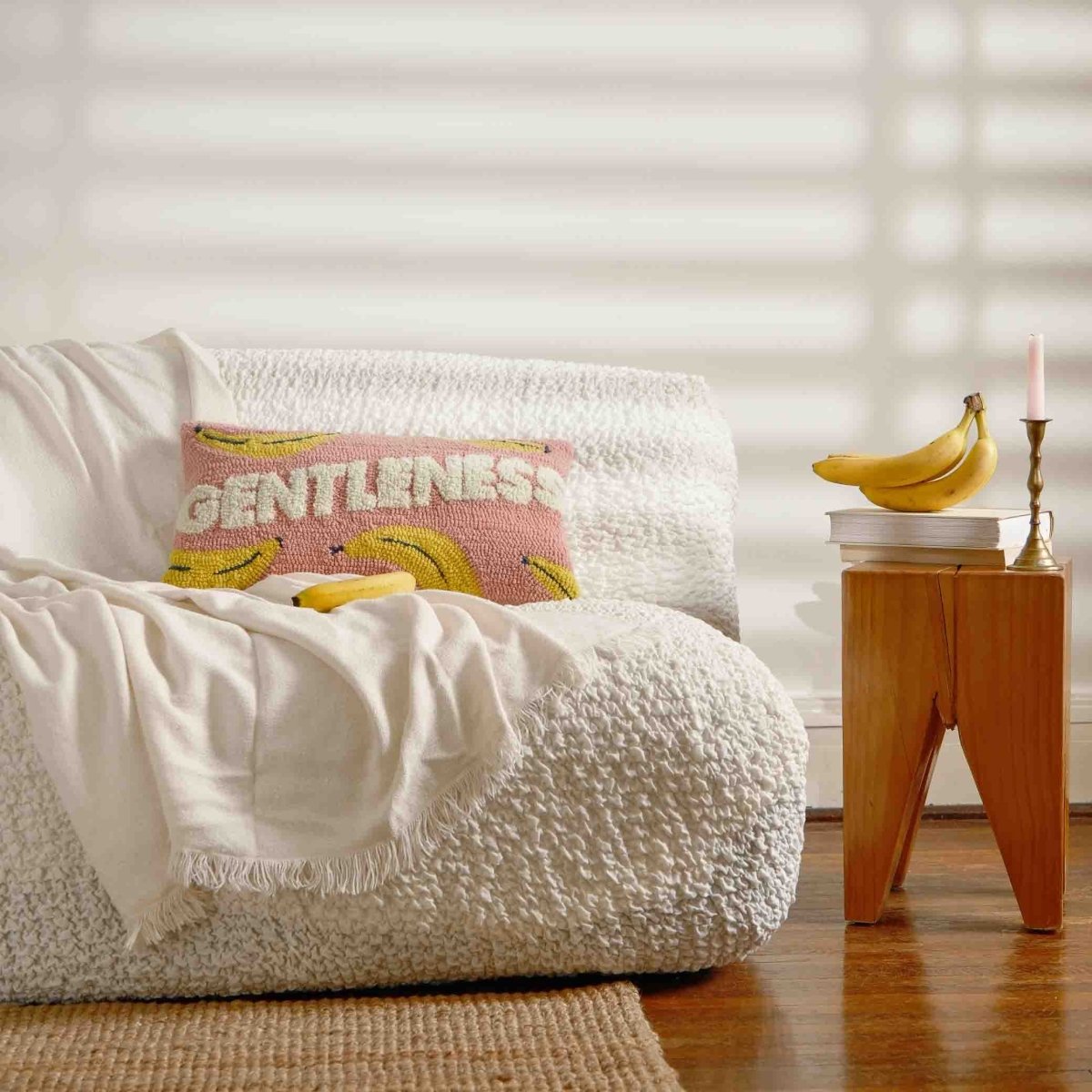 Fete - Fruit of the Spirit Hand Tufted Throw Pillow - Gentleness
