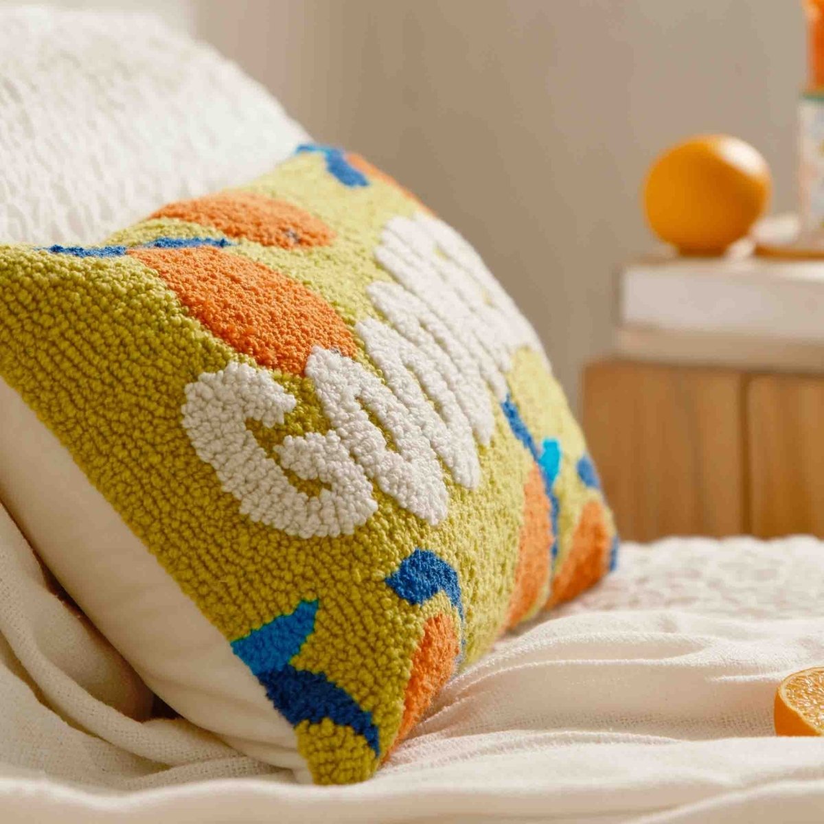 Fete - Fruit of the Spirit Hand Tufted Throw Pillow - Goodness