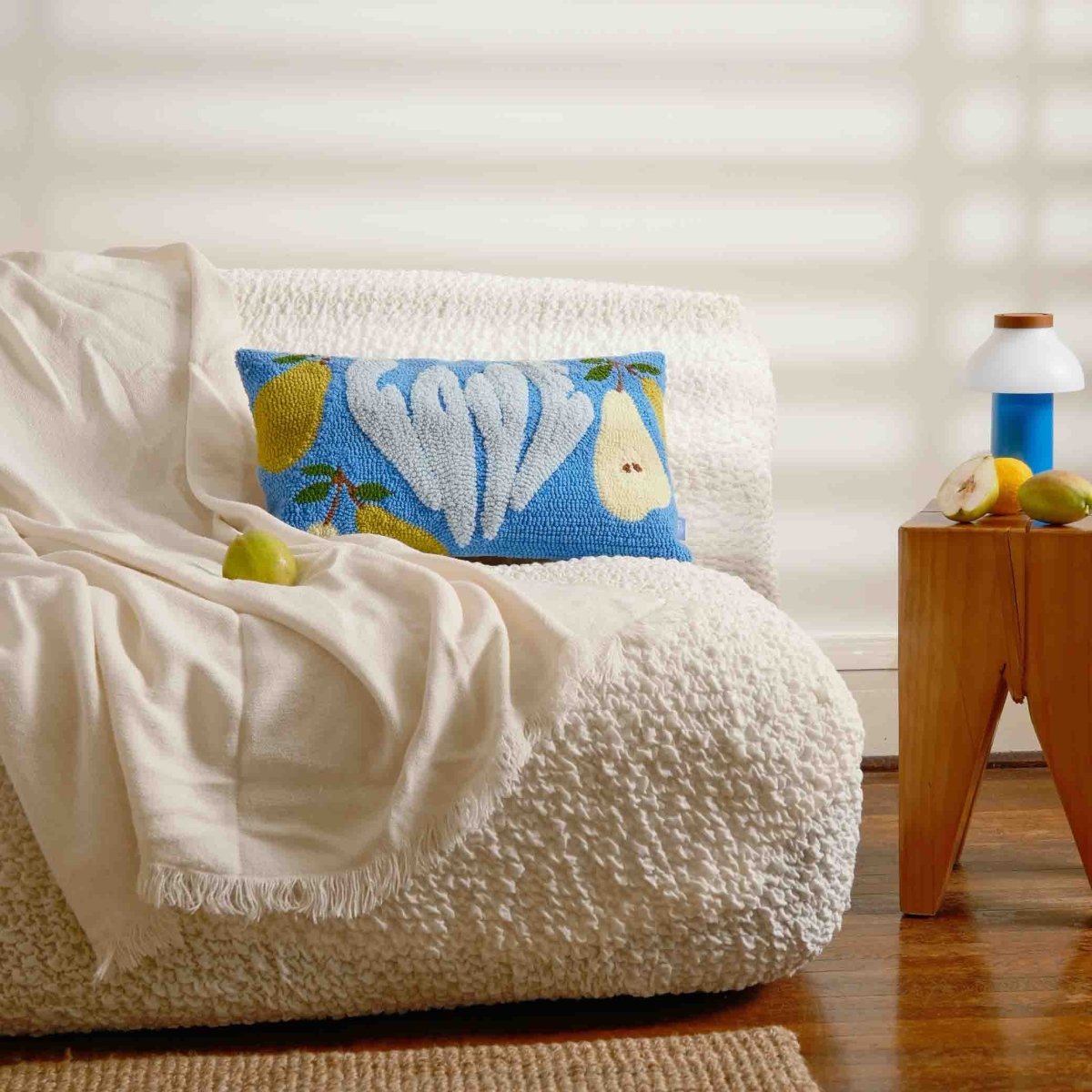Fruit of the Spirit Hand Tufted Throw Pillow-Love