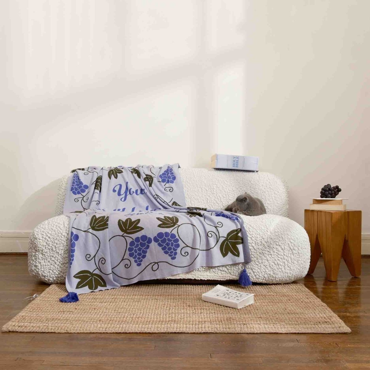 Fete - Fruit of the Spirit Knit Throw Blanket - Faithfulness