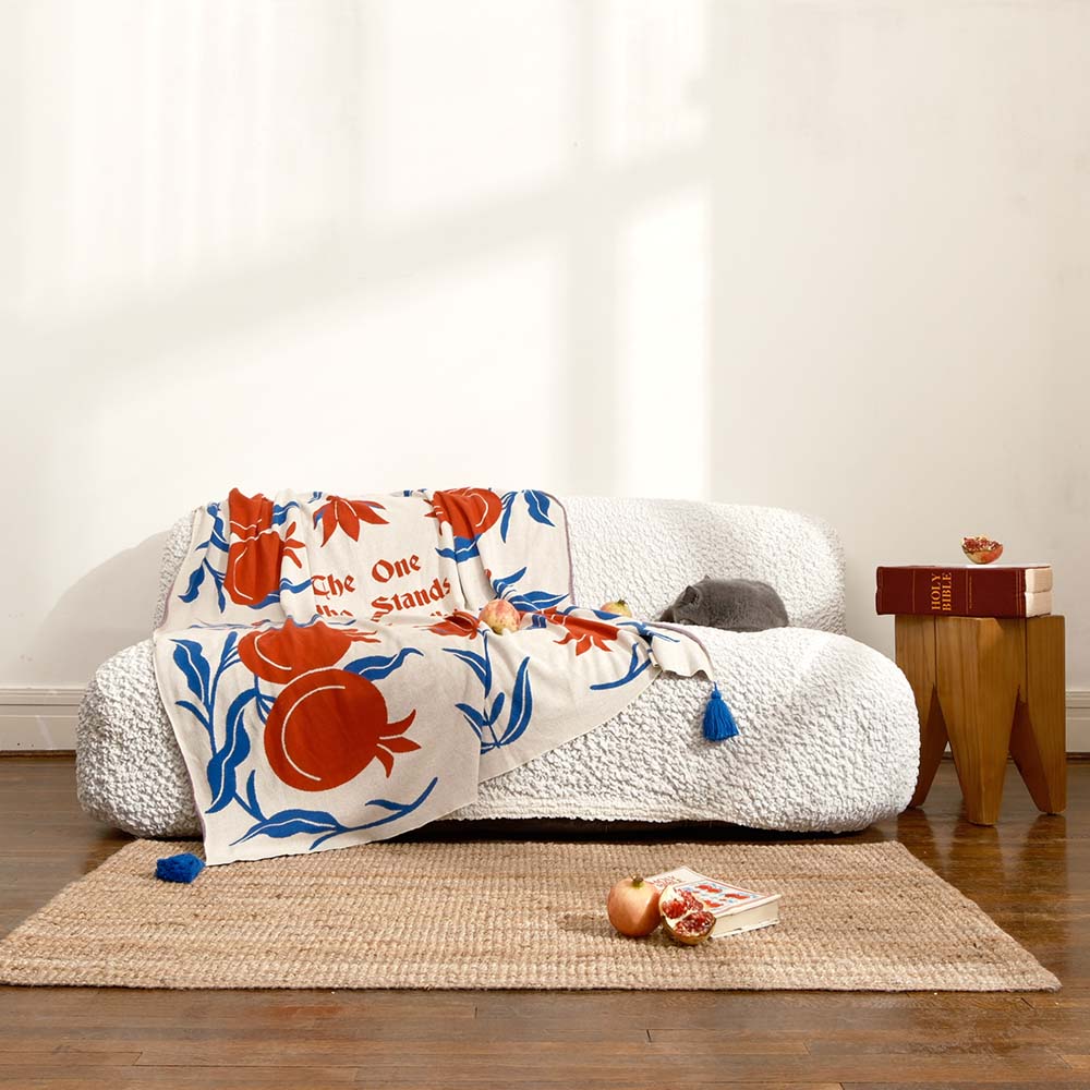 Fete - Fruit of the Spirit Knit Throw Blanket - Forbearance