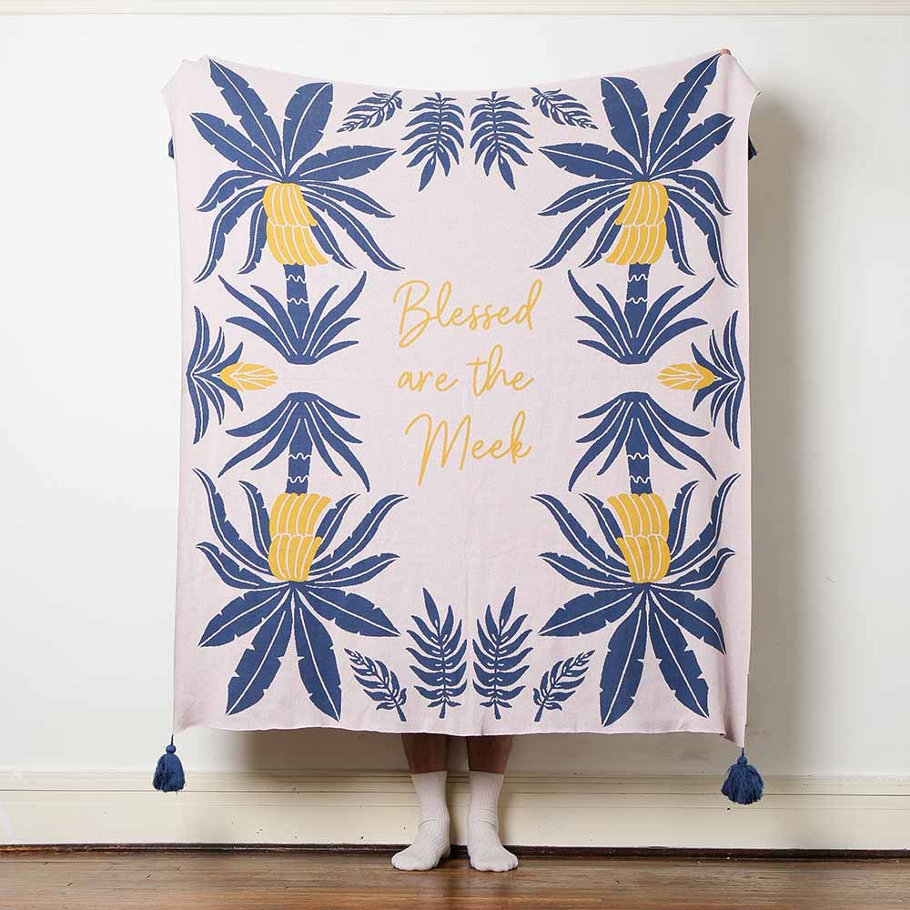 Fete - Fruit of the Spirit Knit Throw Blanket - Gentleness