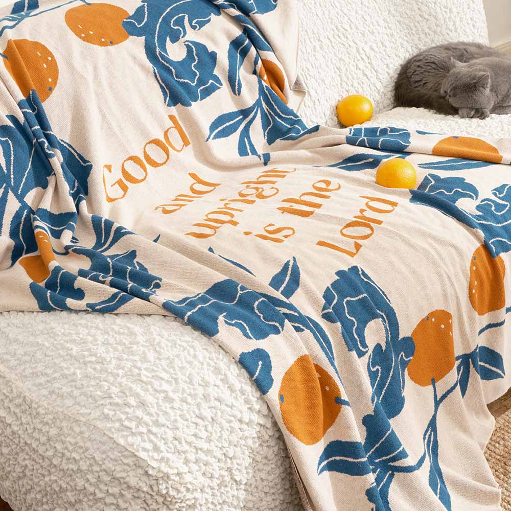 Fete - Fruit of the Spirit Knit Throw Blanket - Goodness
